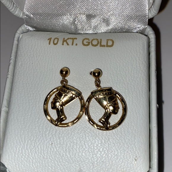 10kt. Gold earrings - Picture 2 of 2